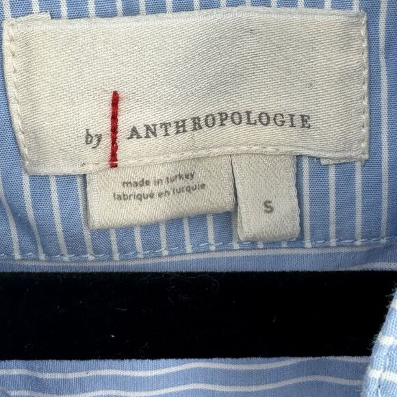 Maeve Anthropologie Sally Tunic Dress Women’s S Blue Striped Coastal Preppy - Picture 6 of 9